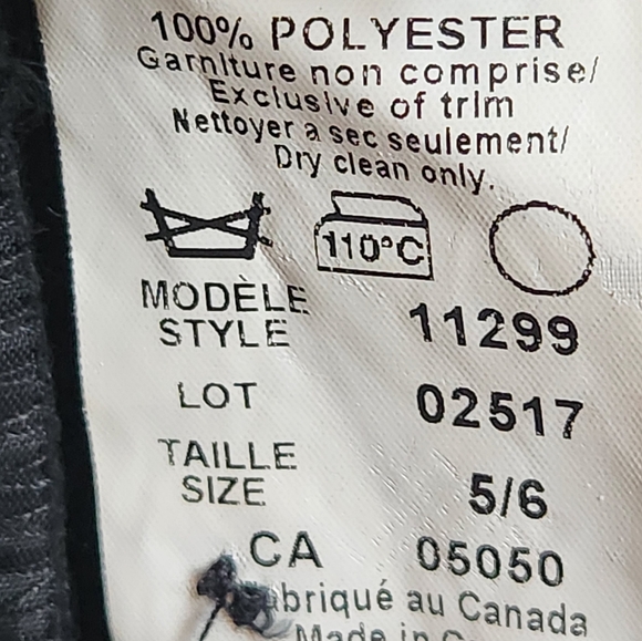 Jacob Black Challis Pants size 5/6 28" Waist 32" Inseam - Classic Dressy Trouser - Picture 4 of 8